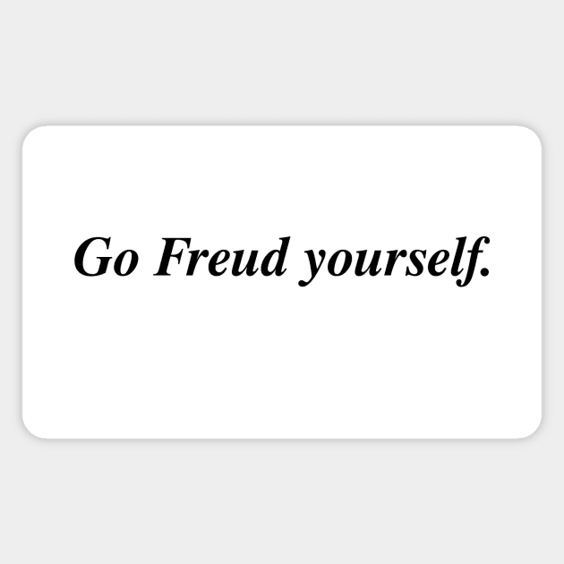 Go Freud yourself. Sticker by Therapy's Store